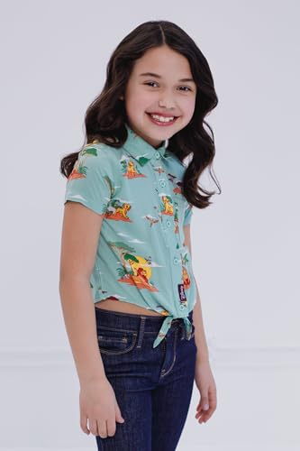 Disney Lion King Simba Nala Timon Pumbaa Mufasa Zazu Matching Family Hawaiian Button Down Shirt Toddler to Big Kid2