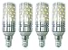 CTKcom 12W E14 LED Candelabra Light Bulb（4Pack）,E14 Base LED Corn Bulb,100 Watt Equivalent LED Chandelier Bulbs Daylight White 6000K LED Corn Lamps,AC85-265V 1400LM LED Lights Bright White(Silver)