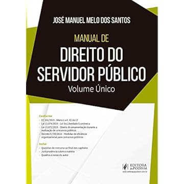 Capa do livro Manual de Direito do Servidor Público