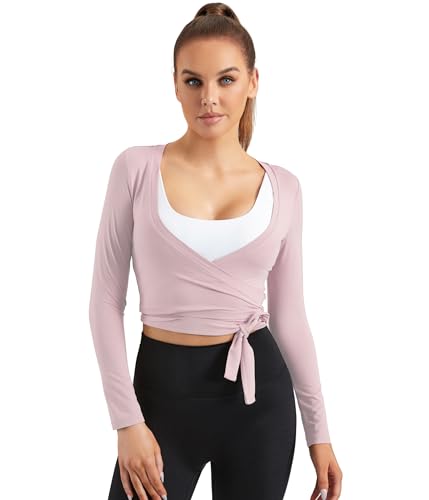 Image of Women Tie Front Shrug Long Sleeve Bolero Cardigan Lightweight Casual Tops