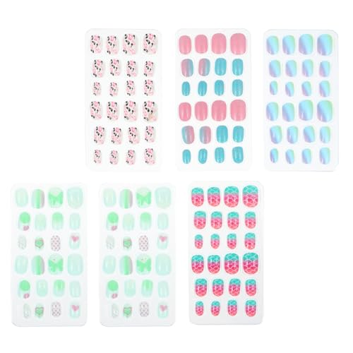 OSOLADY ���� 6���Z�b�g ����l�C���`�b�v 24������ ���v144�� DIY�l�C���A�[�g �茳���� �L�b�Y�����v���X�I���l�C�� �X�^�C���w��s �����_���X�^�C��