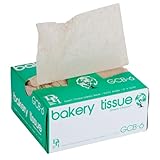Durable Packaging 6' x 10 3/4' Green Choice Interfolded Kraft Unbleached Brown Soy Wax Bakery Tissue