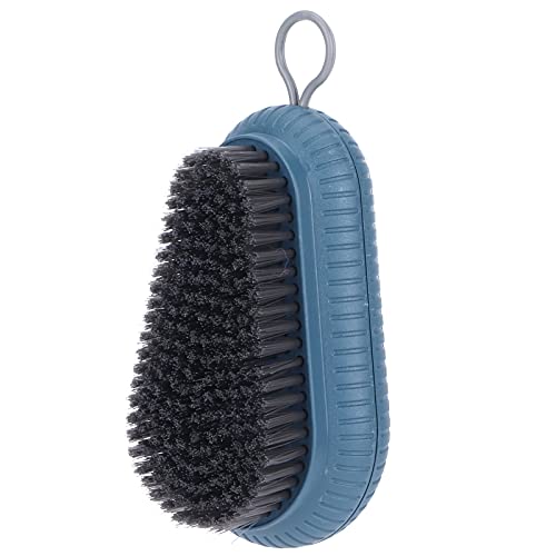 Cepillo de fregado Cepillo de fregado de agarre cómodo Lavandería Ropa Zapatos Bañera Cepillo suave Herramientas de limpieza del hogar Azul