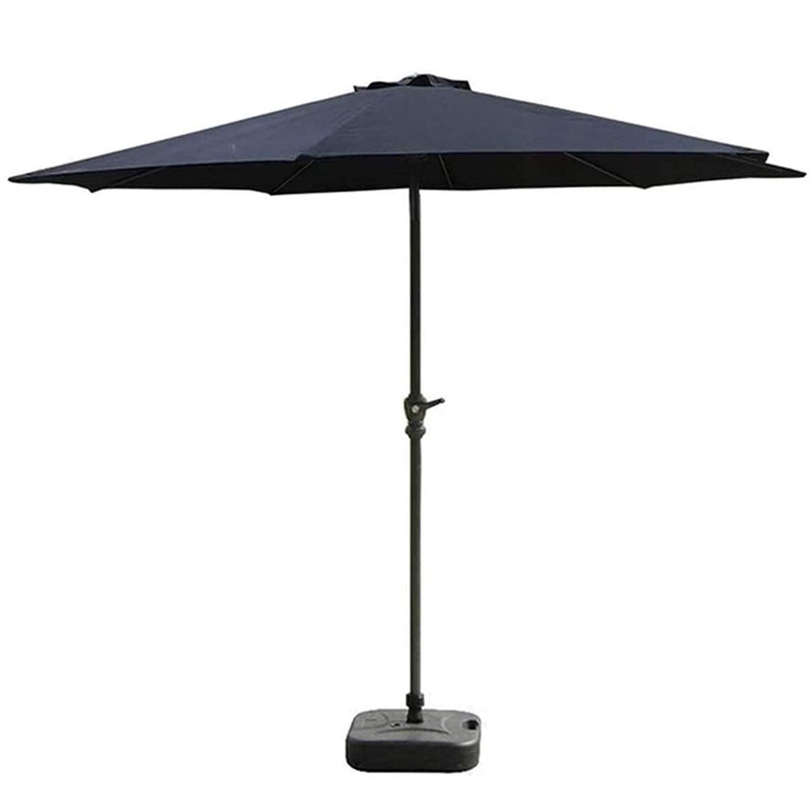 HCZKIUJY Outdoor Garden Parasols Parasols 9Ft/2.7M Garden Patio Umbrella - Outdoor Market Table Umbrella With Crank For Garden, Deck, Backyard And Pool Side (Black 9ft/270cm)
