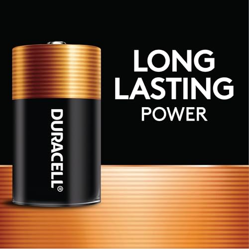 Image of Duracell Coppertop D Batteries, 2 Count (1 Pack), D Battery with Long-lasting Power, All-Purpose Alkaline Battery for Household and Office Devices
