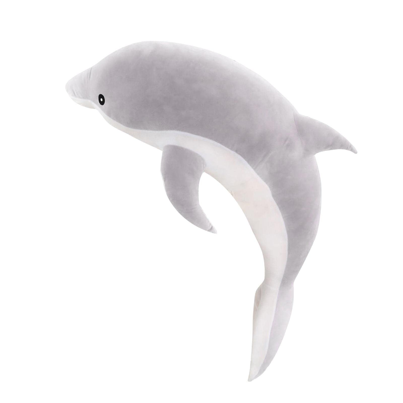Plüschtier Delfin Plüschtierkissen Kuscheltier Kissen Plüschtier Puppe Weiches Plüschmaterial Simulation für Schlafzimmer Wohnraum Büro Geschenk