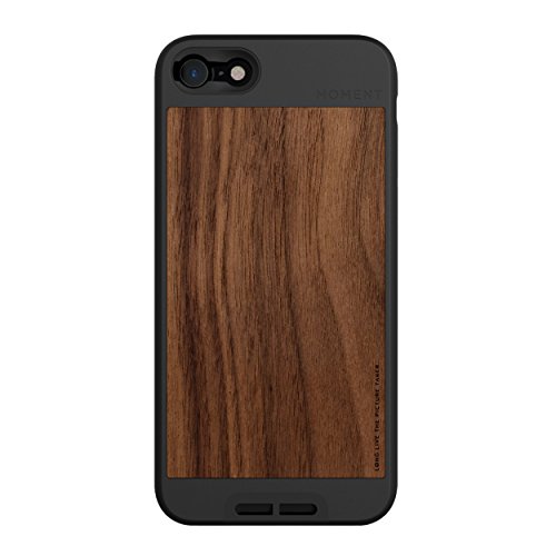 Moment Protective iPhone 7/8/SE 2 Case - Durable Wrist Strap Friendly Case for Photography and Camera Lovers (Walnut Wood)