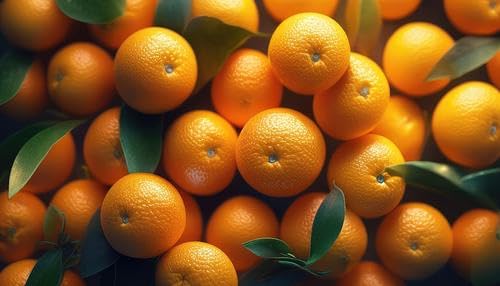 Orange fruits fresh hand picked from orchard naturally grown farm produce (15 count) - RawJoy