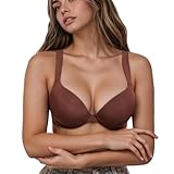 Marron chocolat élégant : la couleur élégante fait de ce soutien-gorge le compagnon polyvalent pour les sous-vêtements ou les tenues à bretelles visibles.