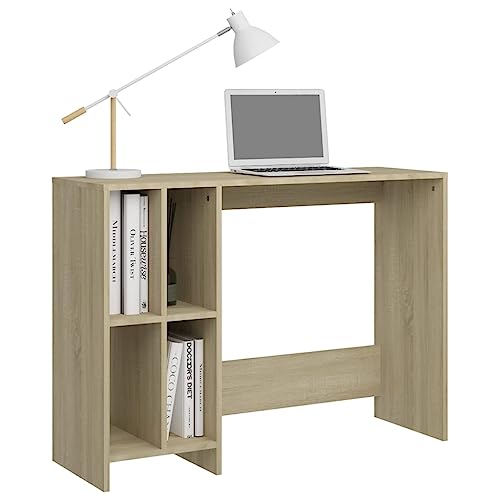 Bureau d'ordinateur moderne chêne Sonoma table PC de bureau - 7