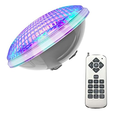 Monsing Schwimmbadleuchten PAR56 40W 12V LED Poolbeleuchtung Einhänge Unterwasser ersatz 300W Halogen Scheinwerfer Cover