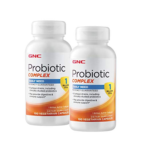 Gnc Probiotic Complex Daily Need - 1 Billion Cfus - Twin Pack #TOP5