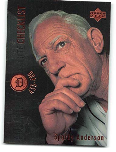 Baseball MLB 1996 Upper Deck #480 Sparky Anderson Tigers