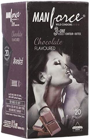 Man Force Extra Dotted Condoms -Chocolate Flavoured