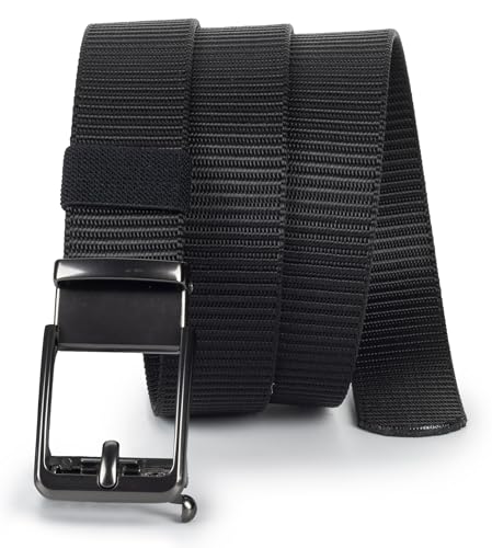 Men's Black Canvas Belt - Stylish and Durable Waist Accessory4