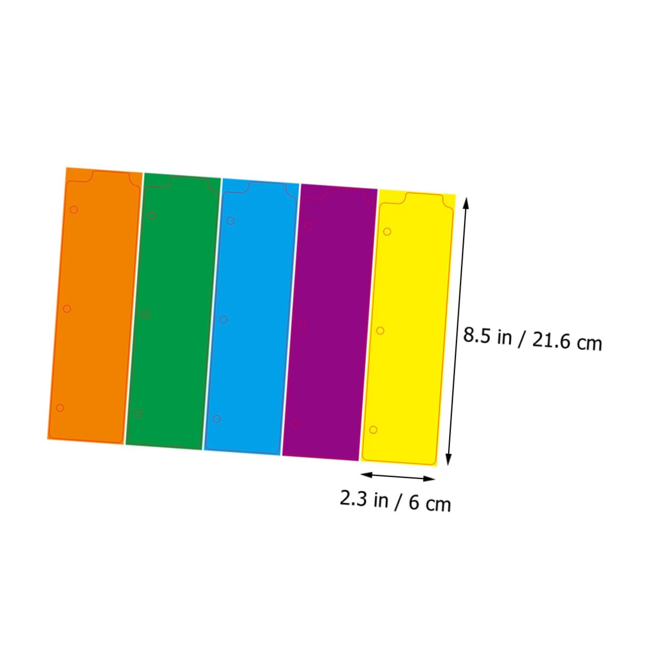 60pezzi Divisori Per Raccoglitori Professionali Etichette Colorate Per Note e Documenti Per e Organizzazione Notebook