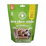 PROJECT HIVE ·PET COMPANY· Dental Chew Stick Treats for Small Dogs 12 oz. - Healthy, Natural Peanut Butter Flavored, Natural, Vegetarian Chews, Made in The USA (Chew Sticks, Small Breeds)