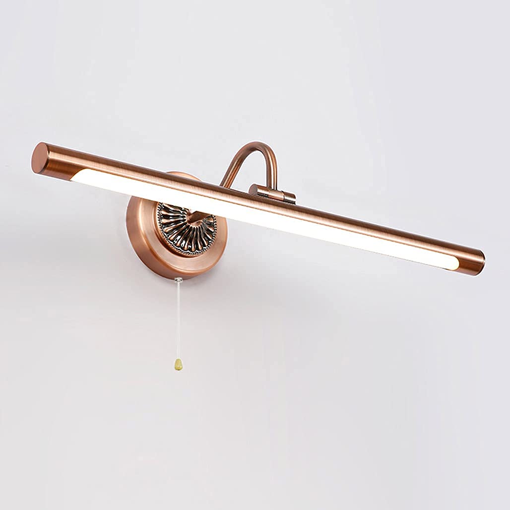 Lámpara de espejo de baño impermeable LED 4000 K aplique pared con interruptor 8