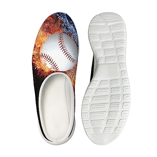 Boatee Women's Thick Bottom Slippers Blue Hibiscus Garden Clogs Sandals Bathroom Beach Sandals2