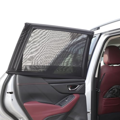 100% Protection from Bugs Compatible with Subaru Forester 2013-2024 Shade Breathable Mesh Car Curtains Door/Window Net Car Window Screens for Camping-2PCS