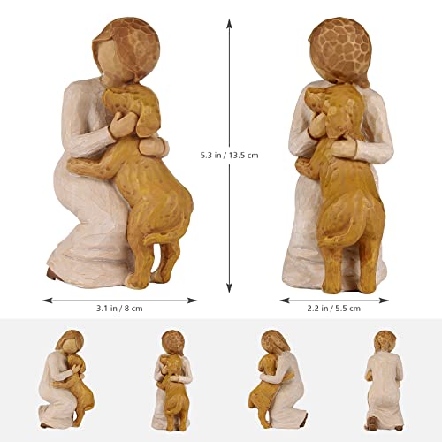Everkeen Angel Dog Figurines - Memorial Gifts for Dog Lovers, White - Image 2