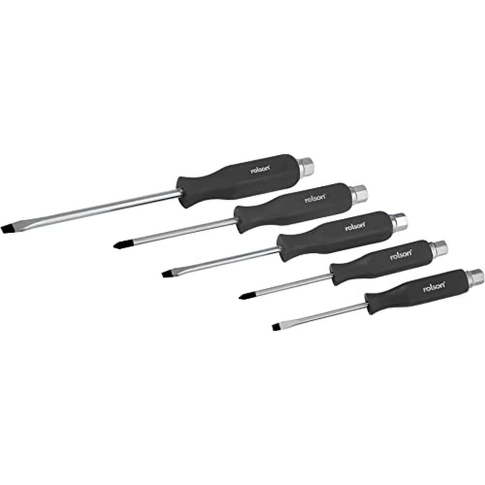 Rolson 5Pc Pound Through Screwdriver Set