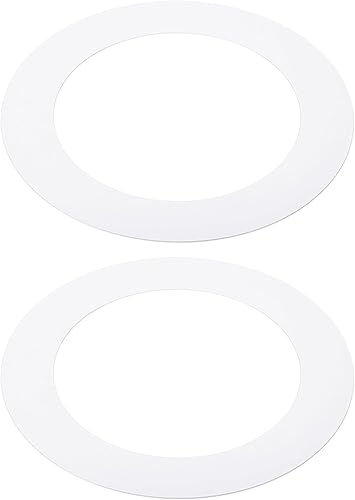 PATIKIL Anillos de goof de 4.13 pulgadas de diámetro exterior de 5.91 pulgadas para luz empotrada, paquete de 2 anillos de iluminación de metal