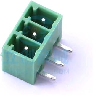 10 Pcs 3.5mm Row Number: 1 Pin: 3 Curved Needle pluggable Terminal P=3.5mm Board end/Socket-Closed 3.5mm DB2ERC-3.5-3P-GN
