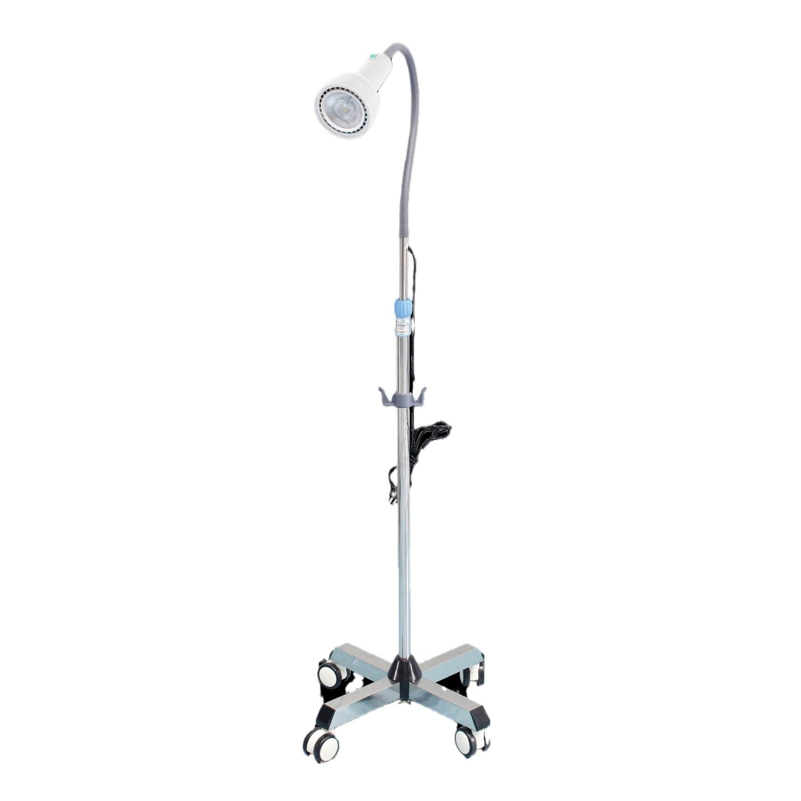 Lampe D'examen Médical 28 W LED Lampe Chirurgicale Lampe D'examen Sur Pied avec Base Mobile, Hauteur Réglable, pour Gynécologie, Chirurgie, Clinique, Hôpital pour Animaux de Compagnie