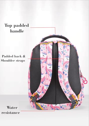 Image of PB Pearlbags Sigma 13L Printed Backpack,3 Compartments,Bottle Holder,Organizer,Premium Fabric,Water Resistant Anti Theft,School Bag for Boys and Girls