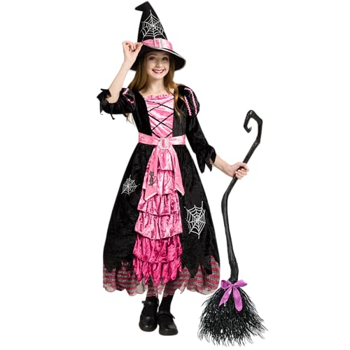 Spooktacular Creations Halloween Fairytale Witch Dress for Kids, Girls Cute