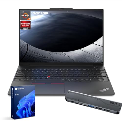 Lenovo ThinkPad E16 Gen 2 rWlXm[gp\R 16C` FHD+ fBXvCAAMD Ryzen 7 7735UA32GB DDR5 RAMA1TB SSDAwAobNCgAWi-Fi 6AWindows 11 Pro