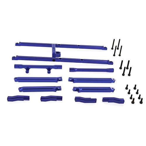 Atomik - Alloy Chassis Top Brace - Replacement Part for Traxxas Part 7714X - Hardened Billet 6061 Aluminum - Lightweight & Durable Performance - Main Chassis Upgrade Part - Blue