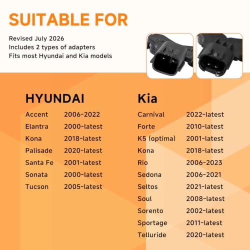 Image of Car Horn for Hyundai /Kia 12V 130dB Auto Horns Tucson Elantra Santa Fe Kona K4 /Forte Sportage Telluride K5 Dual-Tone Electric Snail Horn Waterproof with Cover