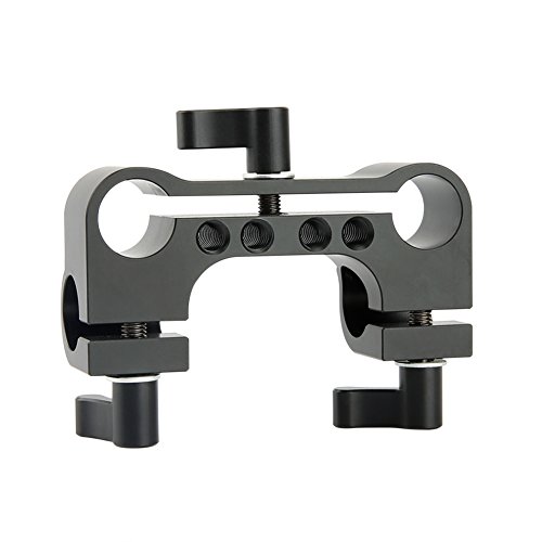 Niceyrig 90 Degree Right Angle Rail Block To 15Mm Dual Rod Clamp For 15Mm Video Camcorder Camera Shoulder Support System - 167 #TOP3