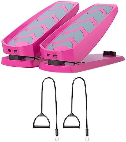 Adjustable Stepper Under Desk Pedal Exerciser Sitting Stepper Soft Leg Exerciser Peddle Foot Stepper with 2 Resistance Bands