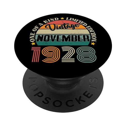 96 Años Vintage Noviembre 1928 96 Cumpleaños Retro PopSockets PopGrip Intercambiable