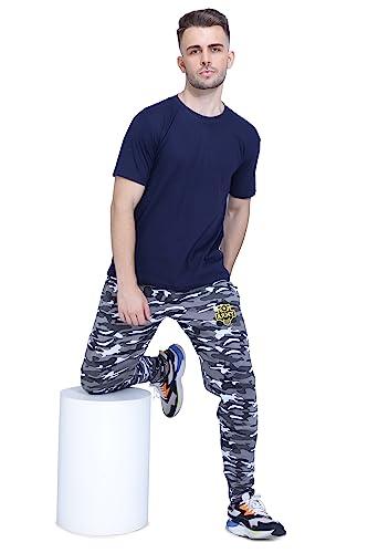 Image of Neo Garments Men's Cotton Solid Regular Fit Trackpants /Jogger /Trouser with Side Pockets