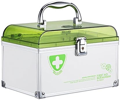Glosen First Aid Box Lockable Medicine Storage Box with Combination Lock 【X-Small】