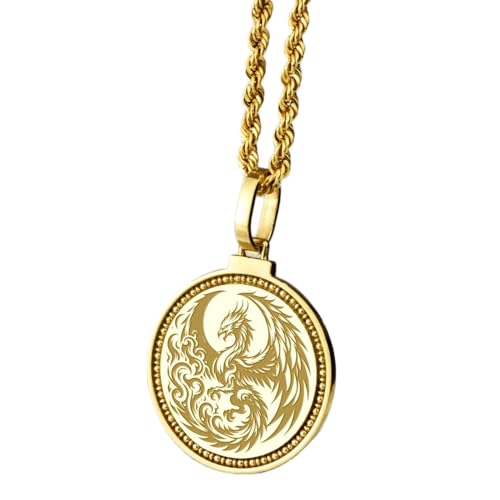 Colgante de Praga plata de ley 925 grabado unisex de 28 mm con gargantilla de 45 cm