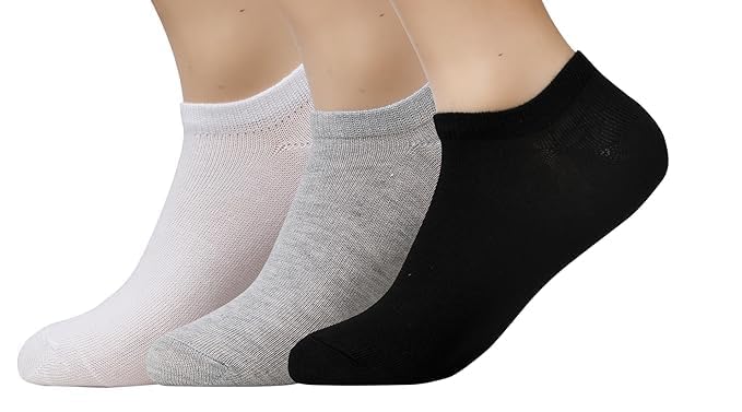 Ankle Socks for Women Made With Premium Cotton.Solid Design, Anti Odour & Anti Bacterial, Ideal for Daily Casual Wear/Office -Pack of 3,Free Size-image-25