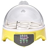  LKAIBIN Temperatura Mini 7 Incubadora del Huevo de Aves de Corral incubadora Digital criadora criadero Incubadora del Huevo Hatcher Pollo pájaro del Pato Paloma Enchufe de Reino Unido
