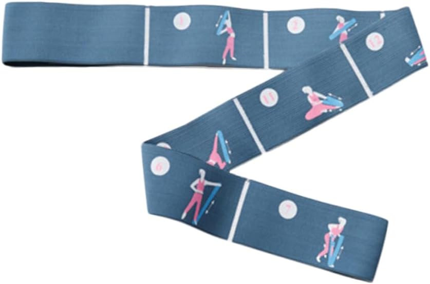 Milisten Adjustable Yoga Strap for Stretching and Traction Durable Resistance Band for Flexibility Improvement Fit Workout Stretch Bands for Men Women Home Fitness Yoga Random Color