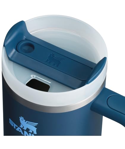 stanley quencher h20 tumbler with handle and straw 30 oz  flowstate 3-position lid  cup holder compatible for travel  insulated stainless steel cup  bpa-free  stargaze