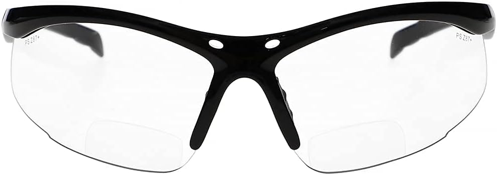 Bifocal Safety Glasses - Safety Glasses With Readers for Healthcare, Woodworkers, Motorcyclists, Workshop - Ansi Z87+ - Polycarbonate Lenses - (Clear, 1.50) - Image 3