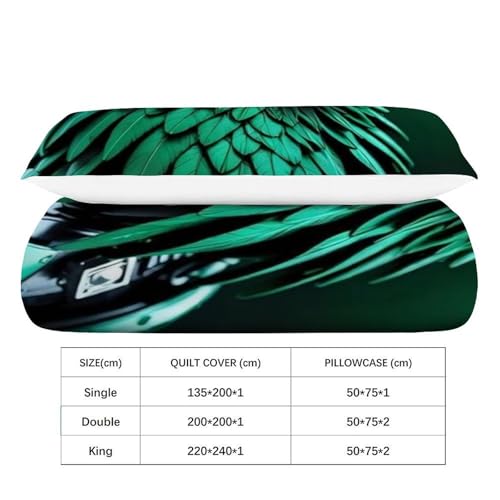 Housse de couette microfibre animaux imprimé 3D haute qualité lit simple ado