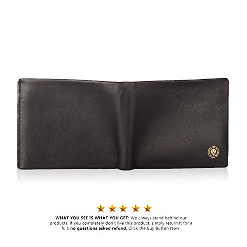 Cross Oak Brown Men's Wallet Stylish Genuine Leather Wallets for Men Latest Gents Purse with Money Coin and Card Holder Compartment (AC298072_1-3) 4 41uTdvn+1ZL