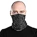 Snake Midnight Grey Breathable Washable Neck Gaiter