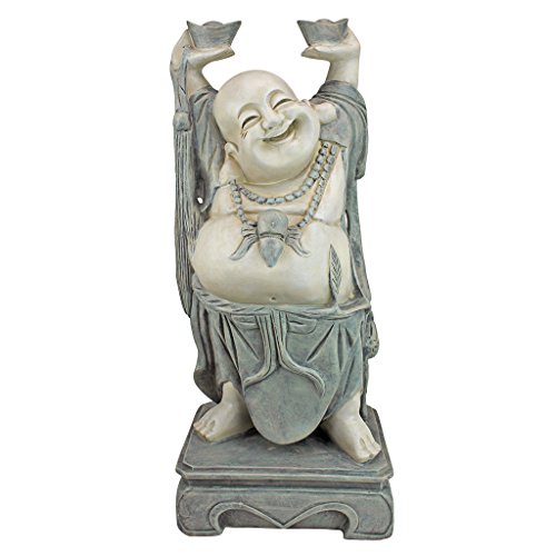 Design Toscano KY356 Jolly Hotei Laughing Man Asian Decor Indoor/Outdoor Garden Statue thumb #1