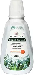 PHYTOTERAPICA - Enxaguante Bucal Herbal - Com óleos essenciais de Menta, Melaleuca, bálsamo de Copaíba e extrato de Aloe Vera - Faz assepsia, auxilia com aftas e inibe o aparecimento de cáries - 250g